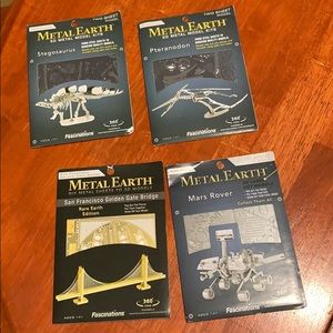 4 metal earth 3D metal models kits